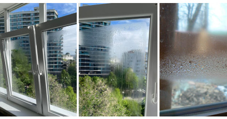 Почему в окне между стеклами появляется конденсат ?